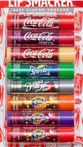 Lip Smacker Lip Gloss Lip Balm Coca-Cola Flavored 8 Count Flavors Coke Fanta